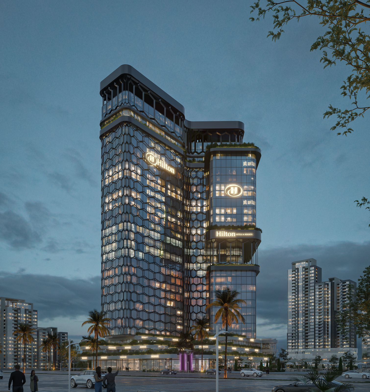 مول هيلتون تاور العاصمة الإدارية hilton tower new capital